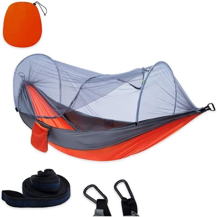 Hamac ENO DoubleNest Gris Et Orange – Neuf Avec étiquettes – Camping, Rando, Plein Air