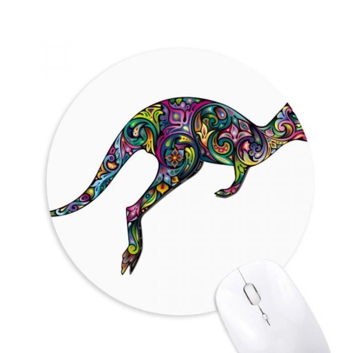 L Australie Kangourou Dessin Illustration Couleur Jeu De Caoutchouc Antiderapant Bureau Cycle Tapis De Souris Souris Don Prix Pas Cher Cdiscount