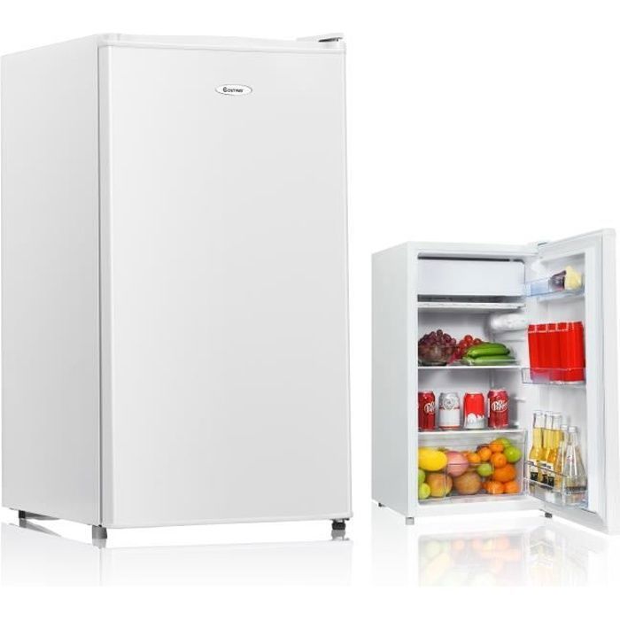 Costway Refrigerateur 91 L Table Top Integrable Thermostat Reglable Petit Frigo Refrigerateur Classe Energetique A Blanc Achat Vente Refrigerateur Americain Costway Refrigerateur 91 L Table Top Integrable Thermostat Reglable Petit