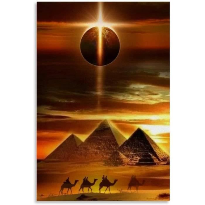 Toile De Fond Photographie Pyramides D'Égypte 2.1x1.5m - Décor Désert Gizeh Coucher De Soleil