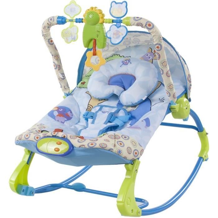 Transat Balancelle 2en1 Bebe Enfant Des La Naissance Arche D Eveil Jouets Vibrations Musique Dossier Inclinable Harnais Cdiscount Puericulture Eveil Bebe