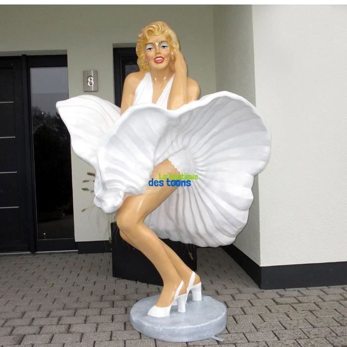 Statuette Marilyn Monroe Robe blanche 1M70 Cdiscount Maison