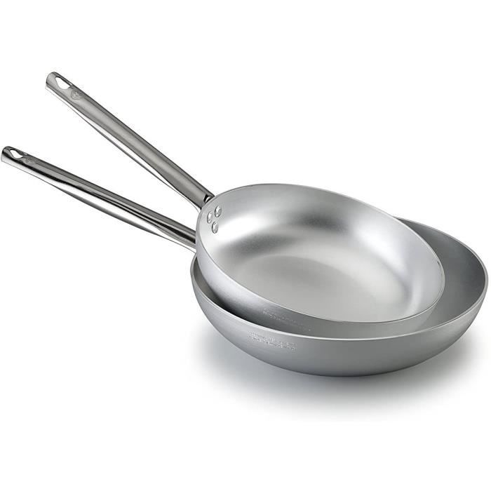 Pentole Agnelli Professionele aluminium 3 mm ovale vispan met 2 handgrepen, diameter 30 cm, zilver