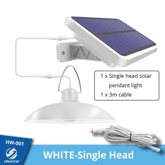 Lampe Solaire Suspendue Avec Détecteur Mouvement - 5 Modes, IP65, Télécommande - Pour Jardin Et Maison