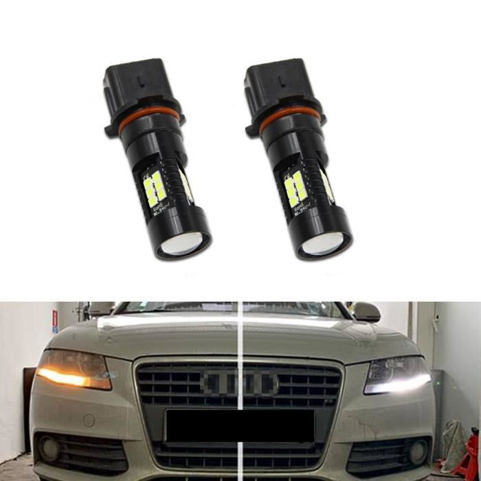 2 pièces Xénon P13W Canbus Aucune Erreur AMPOULE LED Pour Audi A4 B8 NonFL (2008-2012) Feux de jour DRL LAMP