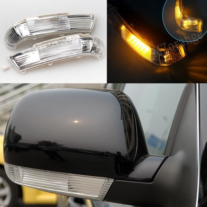 LED Miroir Latéral Clignotant pour VW Touareg 2003-2007 Porte Aile Rétroviseur Lampe pour Volkswagen Touareg