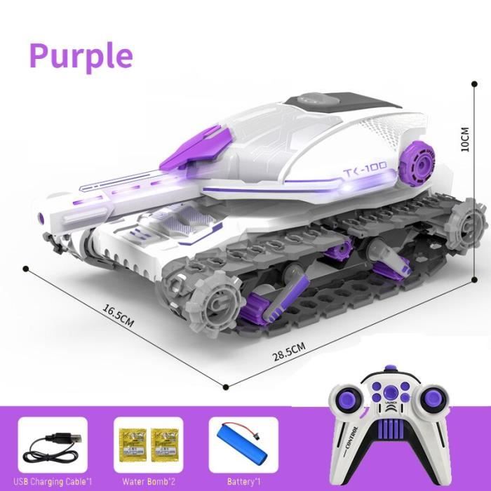 Char RC 28 Cm – 1/32, Tourelle 360°, Lumières LED, Sons, Piles AA, Télécommande 2,4 GHz, Camouflage