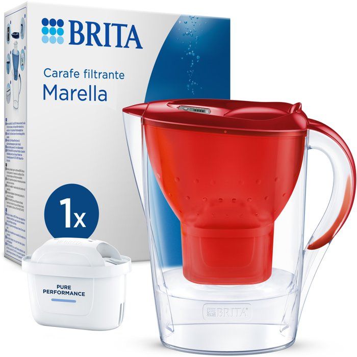 BRITA - Carafe filtrante - MAXTRA - Marella rouge x1