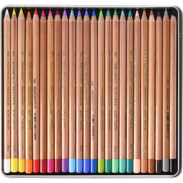 Crayons D'Artiste Crayons Pastels Doux (Set De 24)[n602] Cdiscount