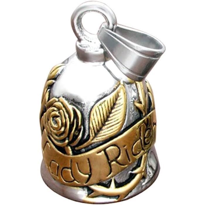 Clochette Guardian Bell Pour Moto – Porte-bonheur De Protection Motard Avec Porte-clés, Gravure « Ride Safely » - 2