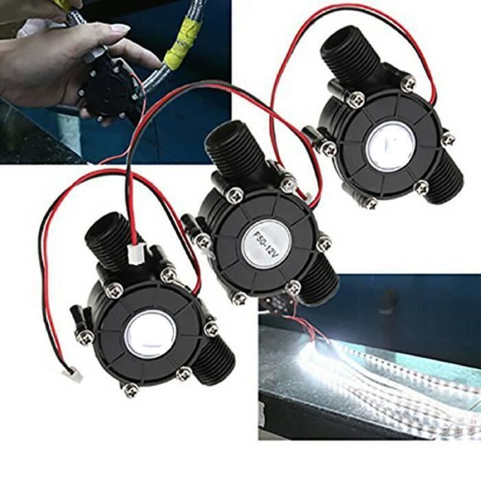 Dc24v g1/2 eau Turbine Générateur Eau Micro-hydroélectricité À faire soi-même Chargeur