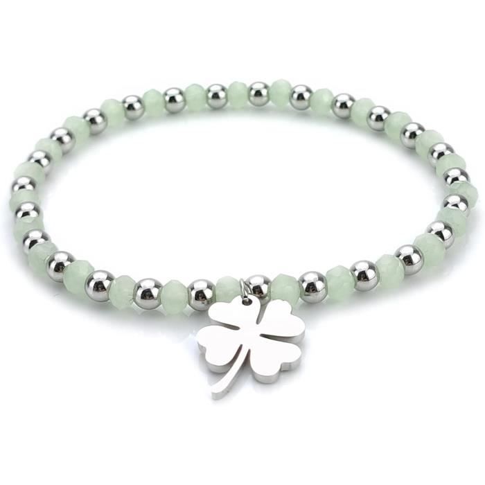 Pendentif Trèfle Porte-bonheur - Plaqué Or 750/000 - Femme - Chaîne En Option