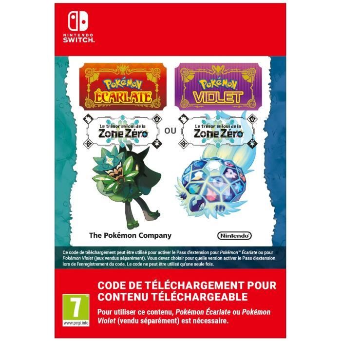 DLC Pass d'Extension pour Pokémon Écarlate Pokémon ou • Code de téléchargement pour Nintendo Switch