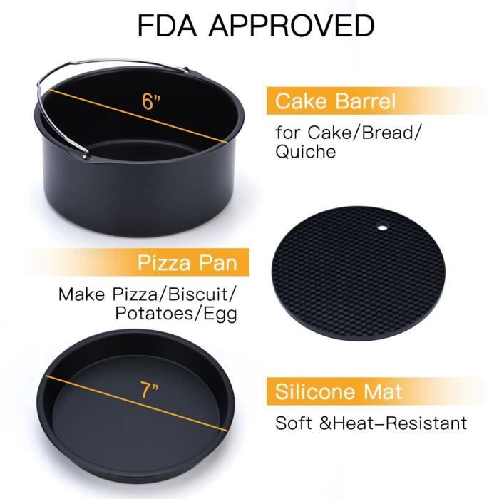 Dioche kit d'accessoires pour friteuse à air Kits universels de
