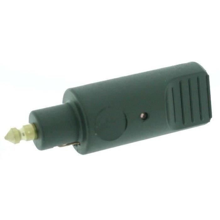 Fiche bipolaire mâle adaptable pour gyrophare