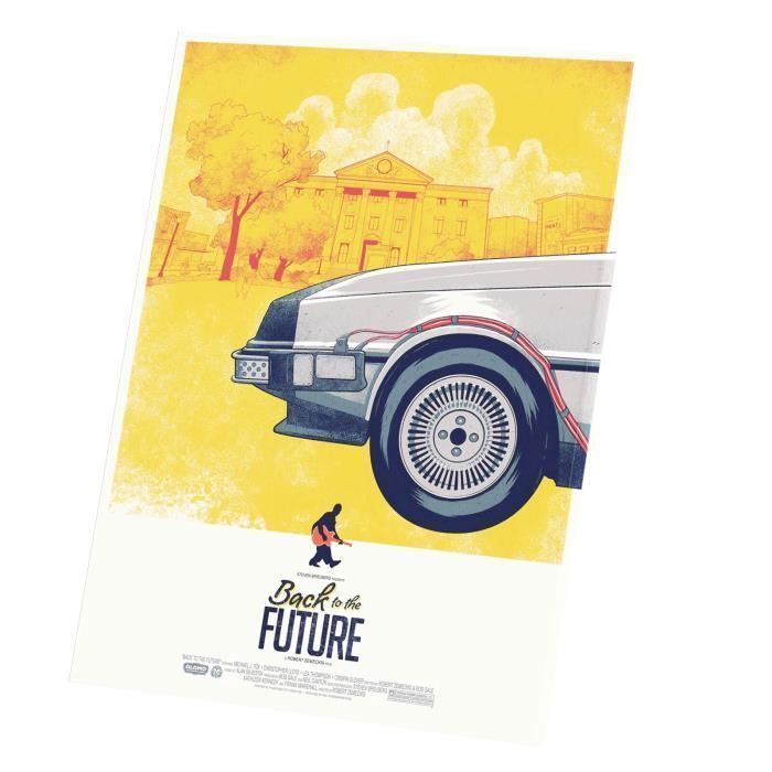 Tableau Décoratif Retour Vers Le Futur Premier Film (30 cm x 40 cm) Cdiscount Maison
