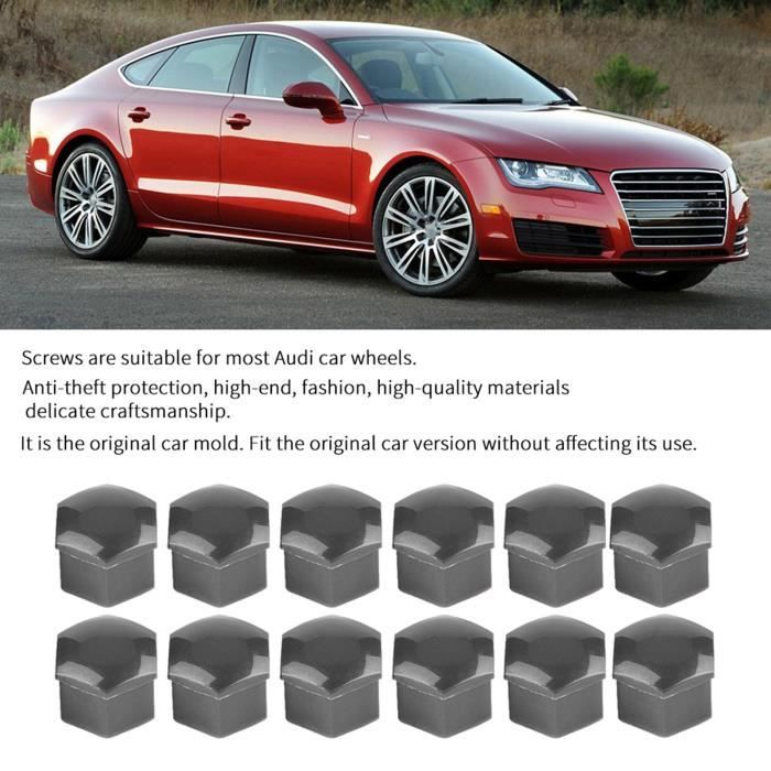 OTUAYAUTO 24 Capuchons D'écrous De Roue 17 Mm – Protection Chromée Avec Outil D'enlèvement Inclus