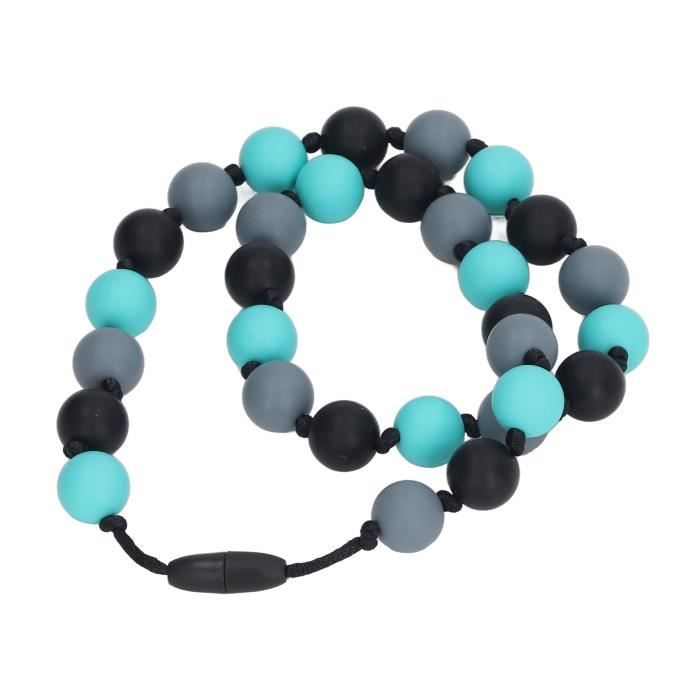 Lot de 6 jouets à mâcher pour enfants autistes, sans BPA, jouets à mâcher en silicone de qualité alimentaire, collier à mâcher sensoriel pour autisme