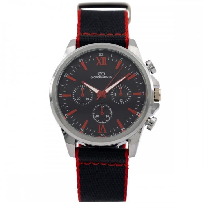 Montre sales homme tissu