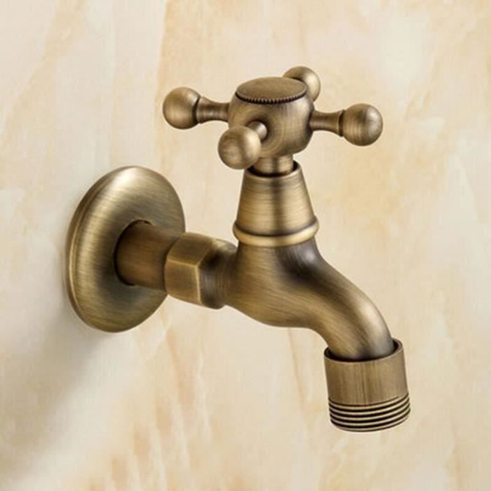 Robinet de cuivre antique - robinet mitigeur d'évier de cuisine