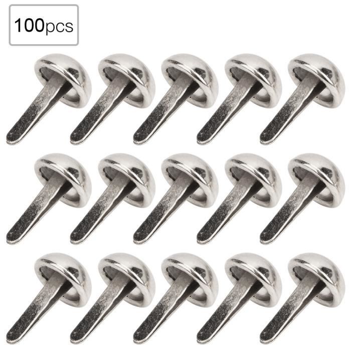 100 Clous Pyramidaux Laiton 12 Mm - Rivets Avec Broche Pour Décoration Cuir, Jeans, Style Punk Gothique - 6
