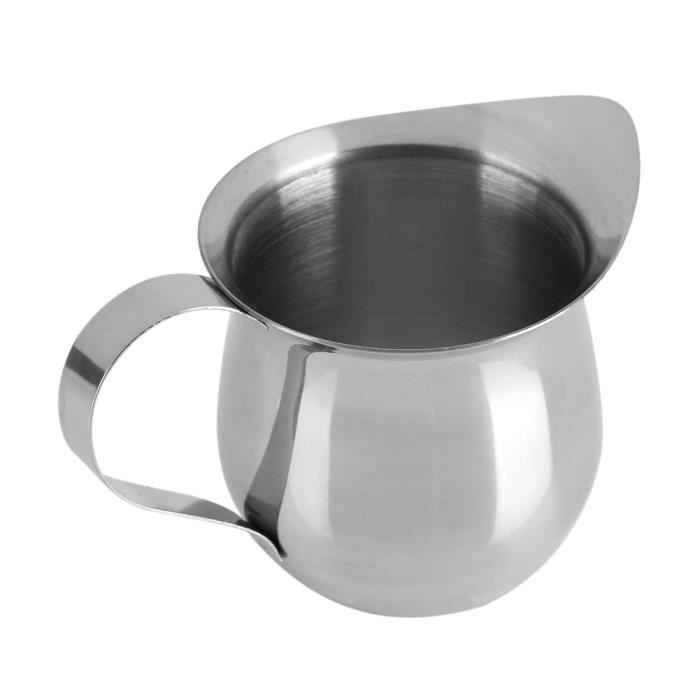 Pichet à Lait En Acier Inoxydable Pour Latte Art - Capacité 90ml (3 Oz) Ou 240ml - Surface Miroir, Conduction Thermique Rapide