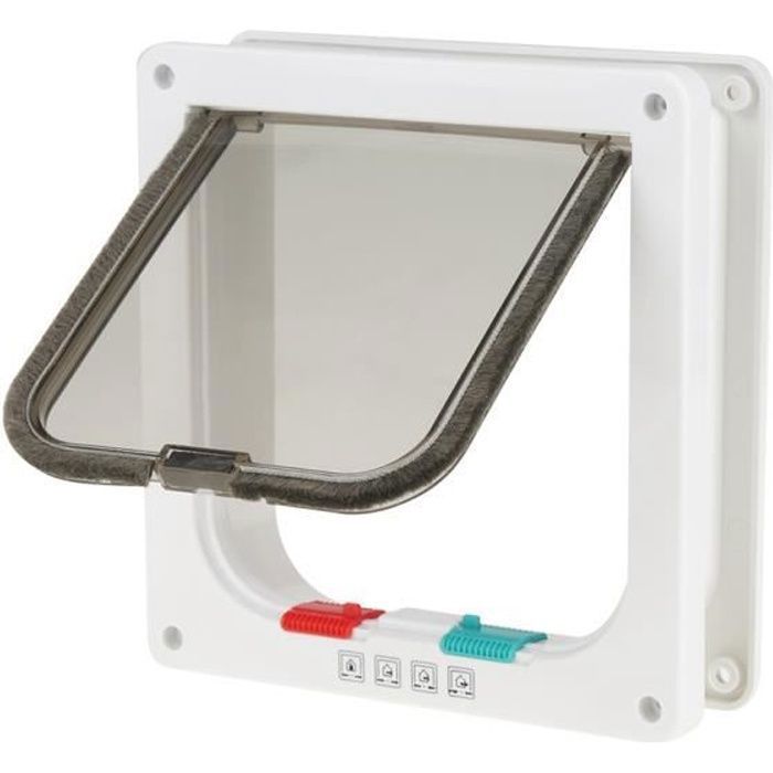 Comparer les prix de Chatière électronique pour chat micropucé - HURRISE - 4 portes verrouillables - convient aux petits chiens