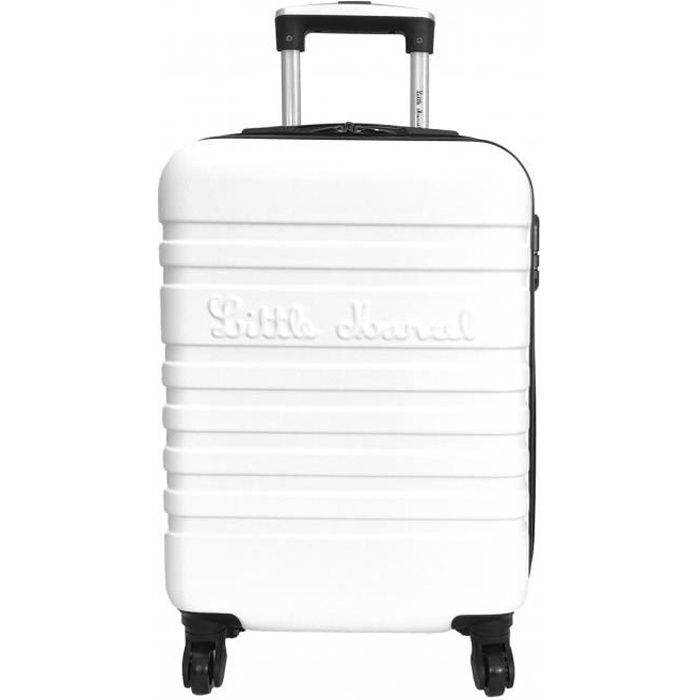 valise cabine rigide little marcel 54.8 cm blanc - lm10321pn