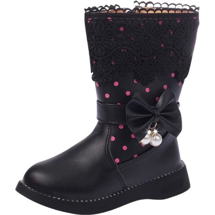 botte cuir fille