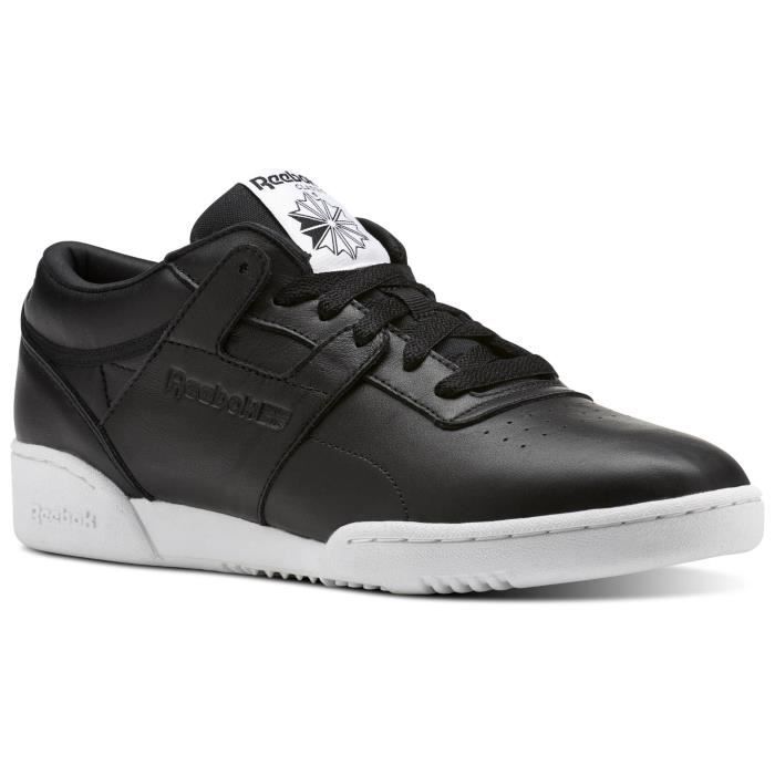 Basket Reebok WORKOUT LO CLEAN ID BS9830 AGE ADULTE COULEUR NOIR GENRE HOMME TAILLE 39 Noir Cdiscount Chaussures