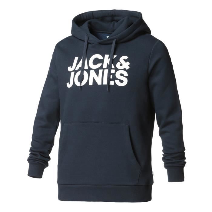 Jack & jones Sweat à Capuche Corp Old Logo Bleu