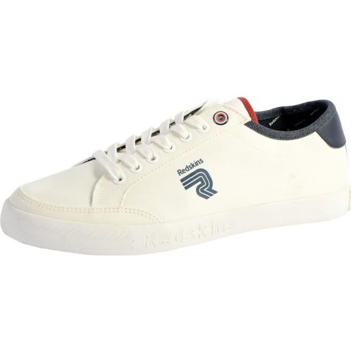 Tennis Basket Basses Redskins Rigel Blanc Homme Blanc Cdiscount