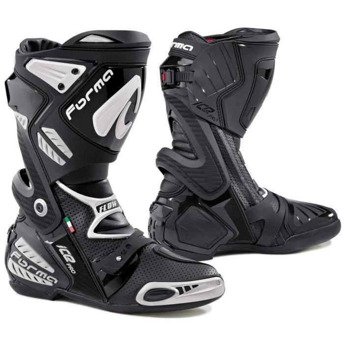 Bottes Moto Bogotto Cartagena - Noir/Bleu - Taille 43 - Respirantes Et Protégées
