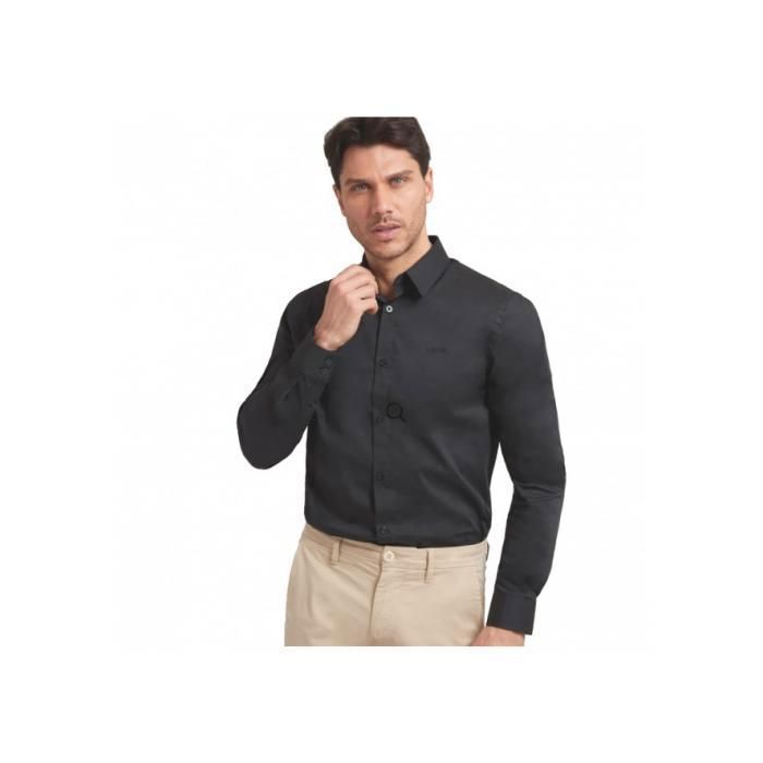 Chemise homme GUESS M1YH20 NOIR Noir Cdiscount Pr t Porter