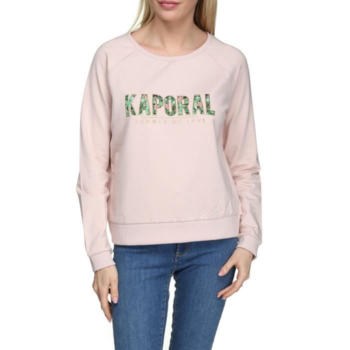 Sweat femme Kaporal Kanan Nude Rose Cdiscount Pret a Porter