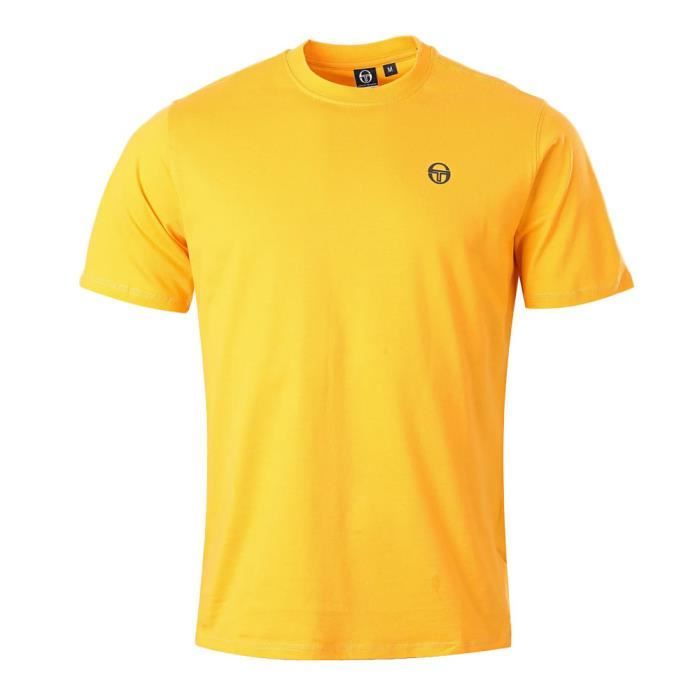 T shirt sergio tacchini jaune on sale