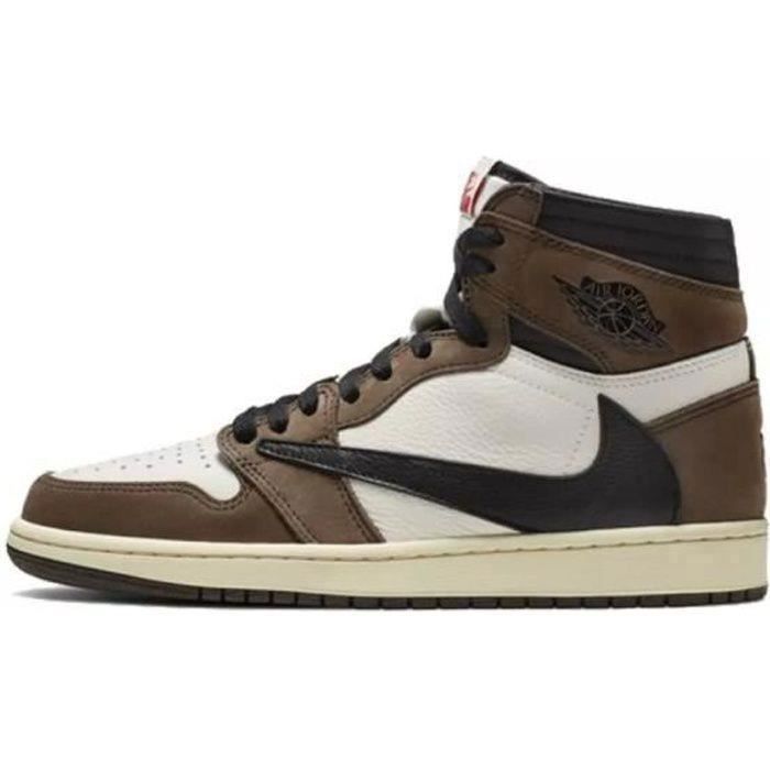Basket Air Jordanx 1 One High Travis Scott en Cuir AUTREMENT