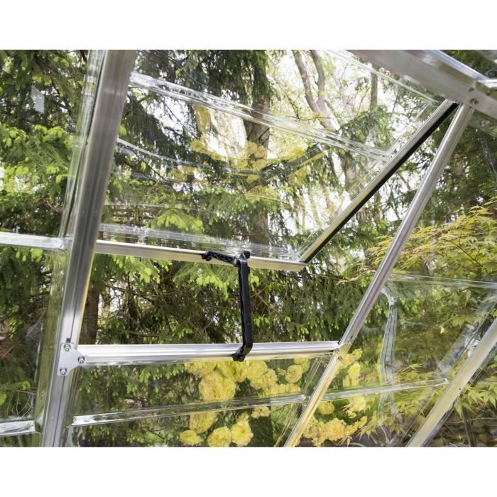Fenêtre lucarne pour serre Harmony - CANOPIA BY PALRAM - Dimensions 65,5 x 59,5 x 5,5 cm - Gris argenté