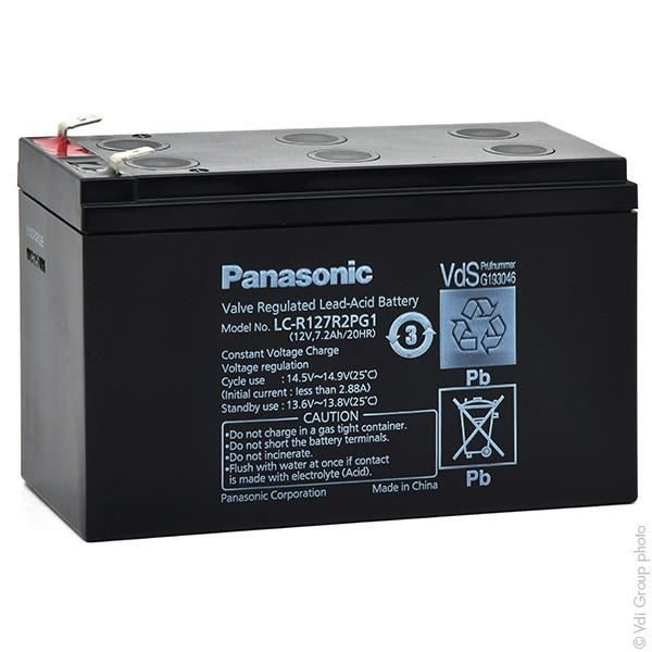 Batterie plomb AGM LC-R127R2PG1 12V 7.2Ah - Unité(s)