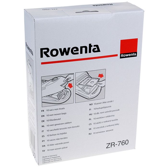 Sacs Aspirateur Rowenta ZR765 – Lot de 6 Sacs en Papier et 1 Filtre Inclus