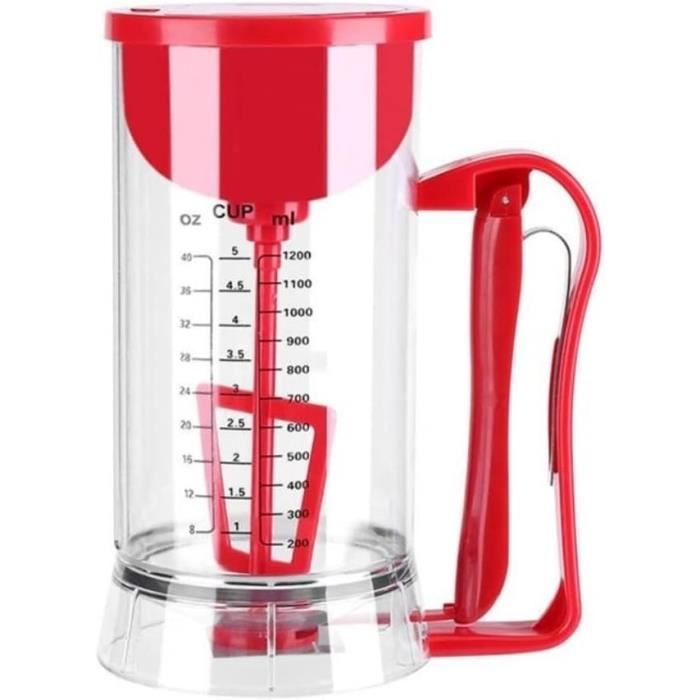Distributeur De Pâte à Crêpes - 19,5 Cm, Acier Inoxydable, Poignée En T, Facile à Nettoyer