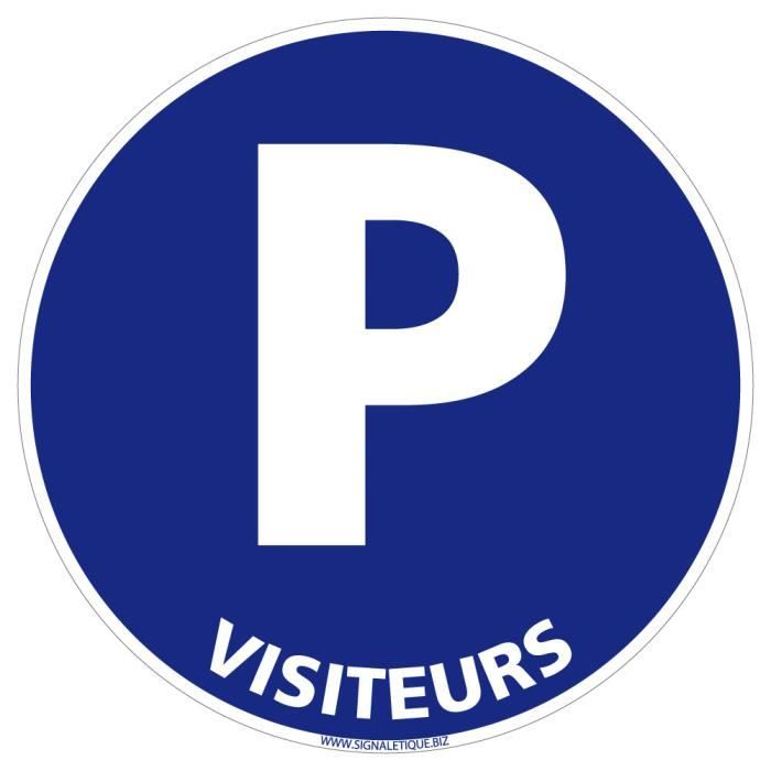 Panneau de stationnement parking privé réservé aux visiteurs + entrée  interdite - Panneaux de stationnement - Panneaux de stationnement pour  propriété privée
