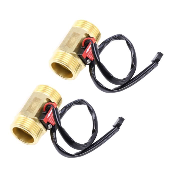 Capteur Débit DN25 DC3.5-24V | Débitmètre Eau 2-100L/min | Pour Pompe à Chaleur | Filetage BSPT 1 Pouce