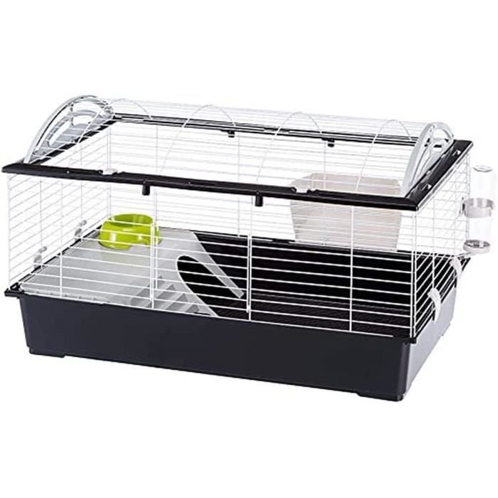 Comparer les prix de Ferplast Cage pour Lapins CASITA 100 Cochons d'inde Petits Animaux, Toit Arrondi Ouvrable, avec Accessoires43