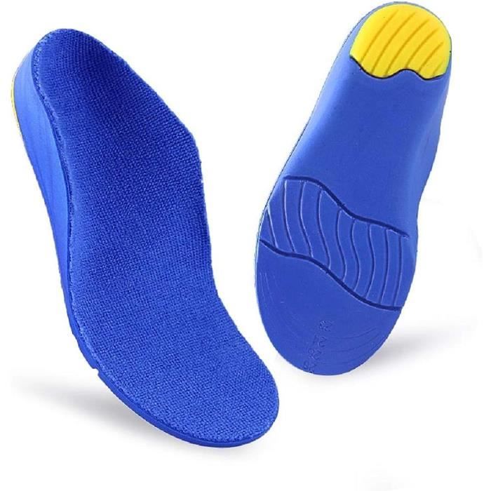 Semelles Orthopédiques Enfants - Support De Voûte Plantaire Avec Gel - Confort Sport Et Quotidien - Pour Pieds Plats Et Douleurs