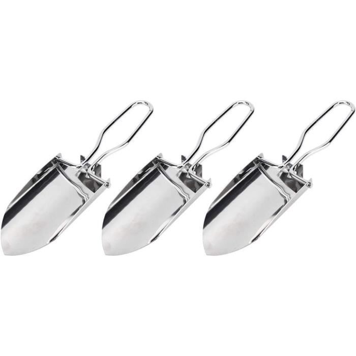 Fdit Mini truelle 3 PCS Mini Pelle à Main Pliante Truelle En Acier