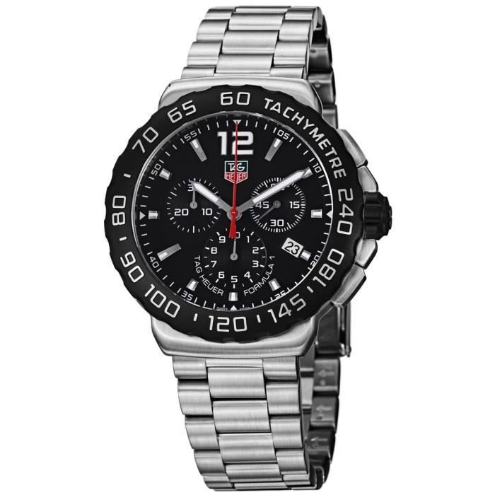 Montre » TAG Heuer Mens CAZ1110BA0877 Formule 1 Affichage analogique à  quartz suisse Argent Suivre - Cdiscount Bijouterie