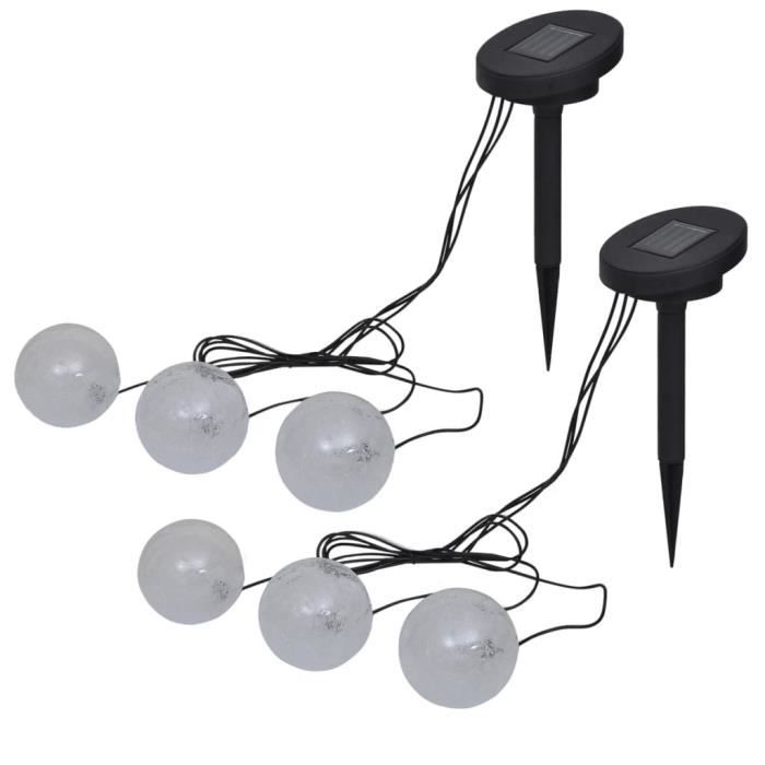 Lampes LED Flottantes Étang - 6 Boules Lumineuses RGB IP67 - Télécommande & Timer - Pour Piscine, Jardin, Fête - 8cm