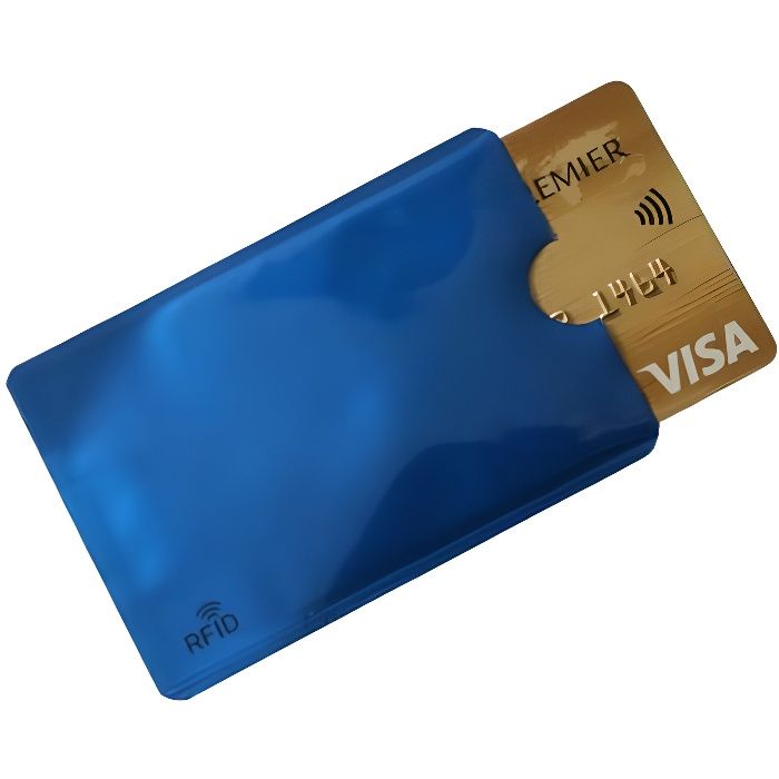 Porte-cartes Toproduits Etui Carte Bancaire Anti Piratage Paiement sans  contact Rfid - 7 couleurs