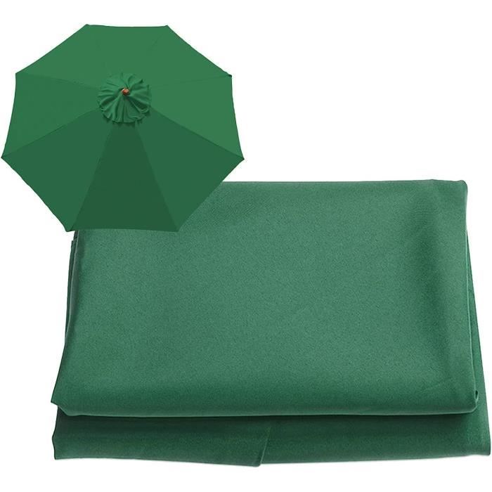 Outsunny Toile De Remplacement Pour Parasol 3x2m - UPF50+ Gris Foncé, Compatible 6 Baleines Jusqu'à 18mm